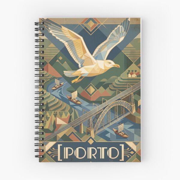 Item preview, Vintage Porto Seagull Travel Art designed and sold by ZUMERI.