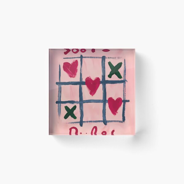 Item preview, Love Rules Tic-Tac-Toe designed and sold by RobertJes.