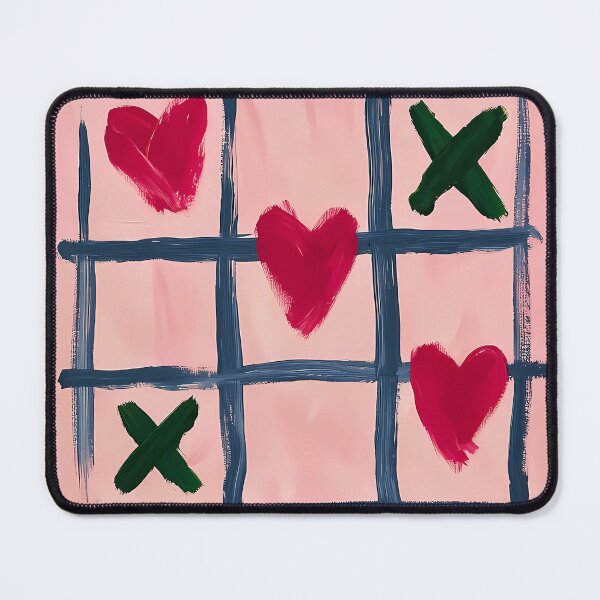 Item preview, Love Rules Tic-Tac-Toe designed and sold by RobertJes.