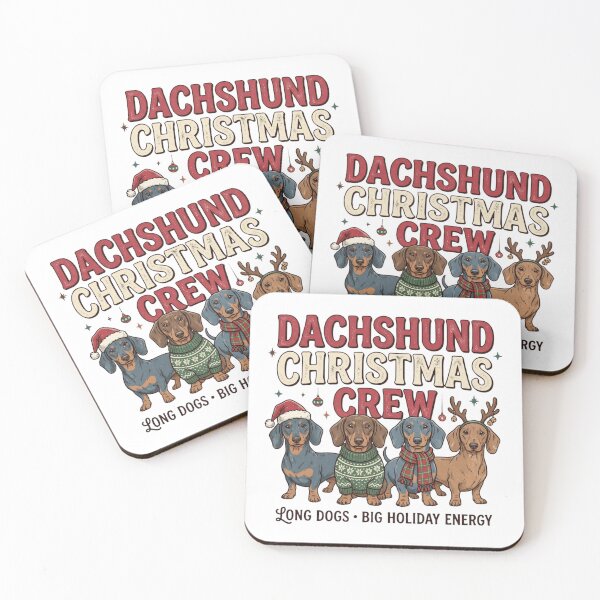 Item preview, Dachshund Christmas Crew Long Dogs Big Holiday Energy Wiener Dog Squad designed and sold by raedattia.