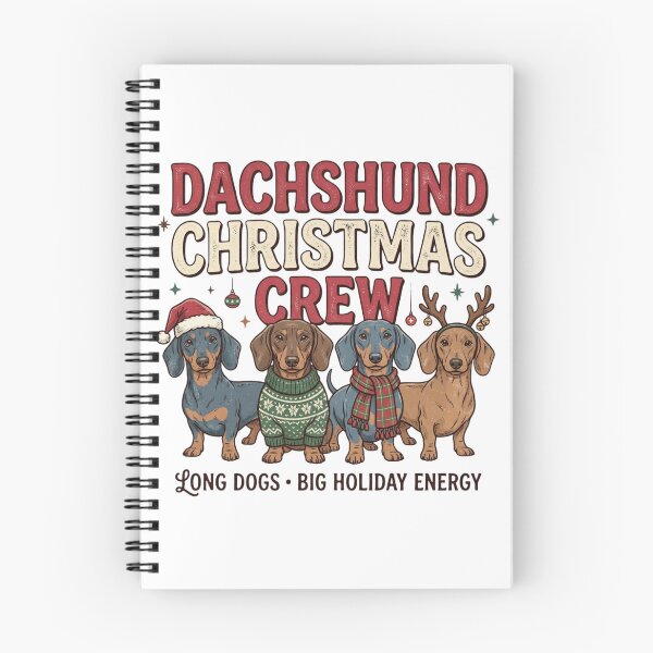 Item preview, Dachshund Christmas Crew Long Dogs Big Holiday Energy Wiener Dog Squad designed and sold by raedattia.