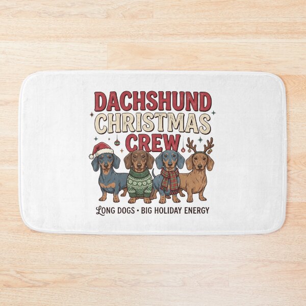 Item preview, Dachshund Christmas Crew Long Dogs Big Holiday Energy Wiener Dog Squad designed and sold by raedattia.
