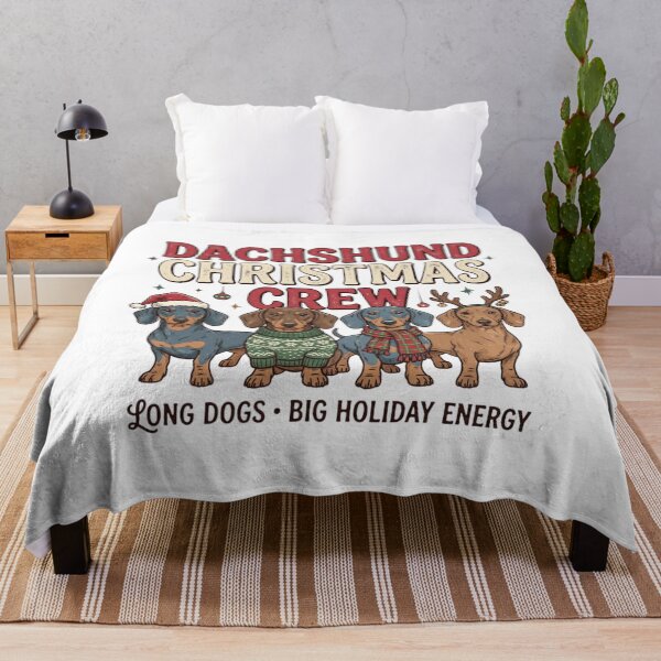 Item preview, Dachshund Christmas Crew Long Dogs Big Holiday Energy Wiener Dog Squad designed and sold by raedattia.