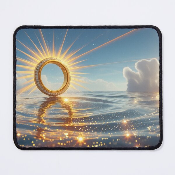 Item preview, Golden Ring Rising from the Ocean. designed and sold by fbtrisha.