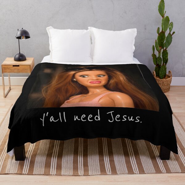Item preview, Ya'Ll Need Jesus Disgusted Face Christian Funny Meme designed and sold by ripgoatclothing.