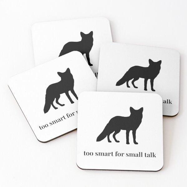 Item preview, Copy of Too Smart for Small Talk – Minimalist Fox Silhouette designed and sold by Soulink-Studio.