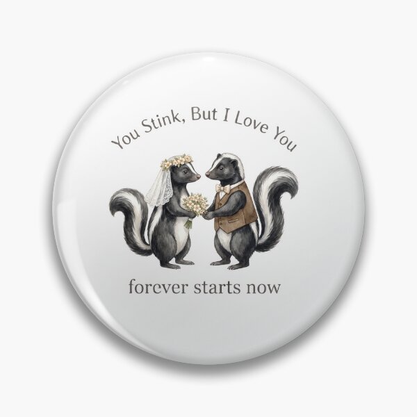Item preview, Skunk Wedding Couple designed and sold by Roy & Tiffany.