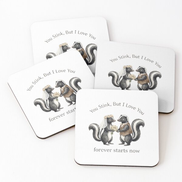 Item preview, Skunk Wedding Couple designed and sold by Roy & Tiffany.