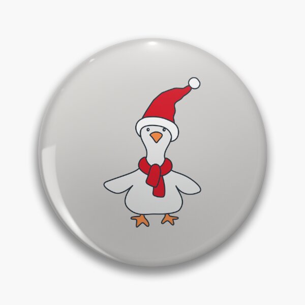 Item preview, Christmas Goose in Santa Hat designed and sold by IrynaAlex.