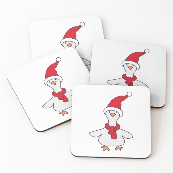 Item preview, Christmas Goose in Santa Hat designed and sold by IrynaAlex.