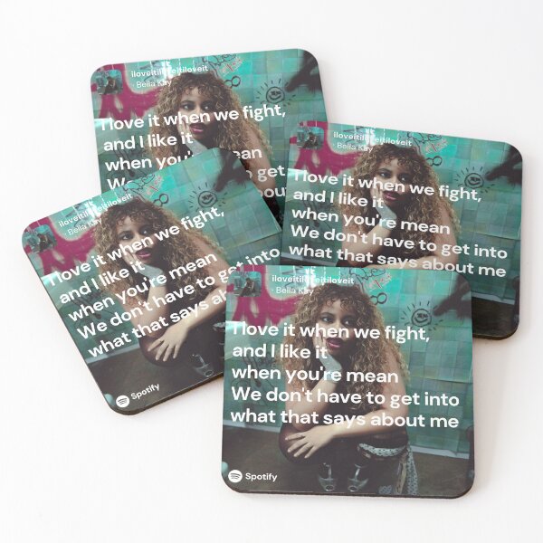 Item preview, iloveitiloveitiloveit song lyrics with album cover - Bella Kay designed and sold by Milkshake33.