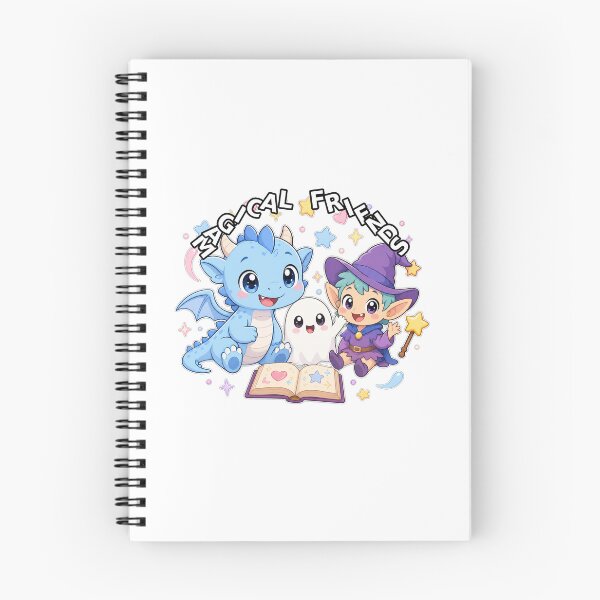 Item preview, Magical Friends – Cute Anime Dragon, Ghost and Elf designed and sold by Atlant11.