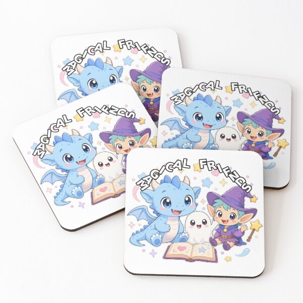 Item preview, Magical Friends – Cute Anime Dragon, Ghost and Elf designed and sold by Atlant11.