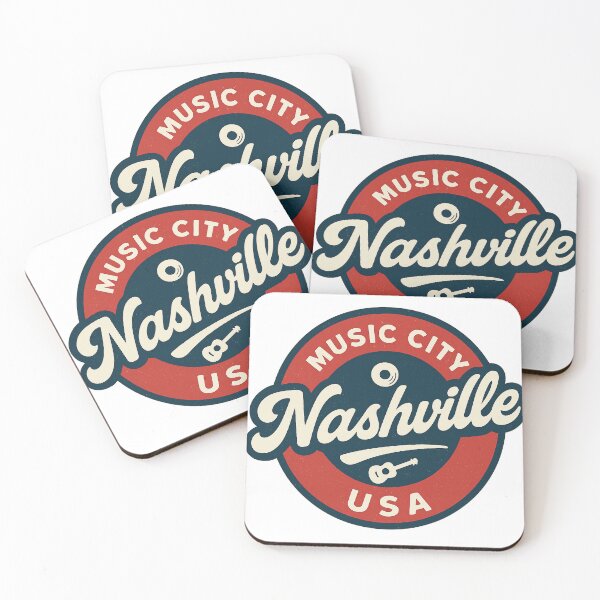 Item preview, Nashville Music City USA Vintage Retro Circle Badge designed and sold by CityMerch4.