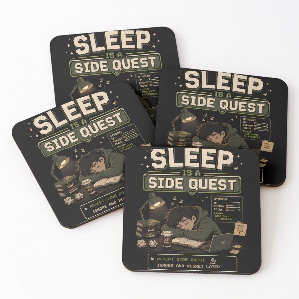 Item preview, Sleep Is A Side Quest Funny Gamer Student Design designed and sold by CreativeLook25.