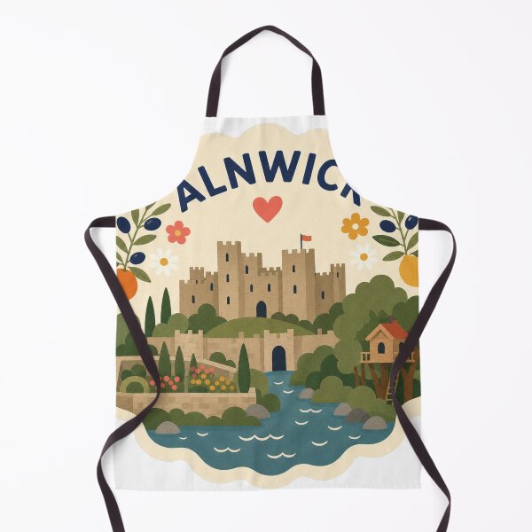 Item preview, Alnwick England Travel Souvenir Modern Folk Art designed and sold by VisualArtsOasis.
