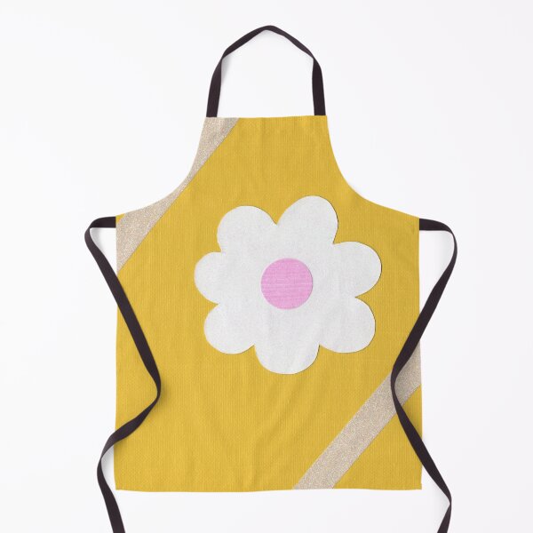 Item preview, Minimalist White Flower on Yellow Background designed and sold by Kristy Carpenter.