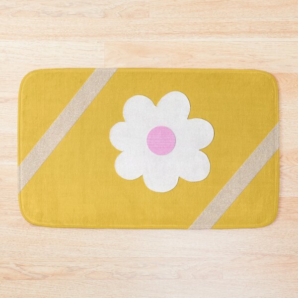 Item preview, Minimalist White Flower on Yellow Background designed and sold by Kristy Carpenter.