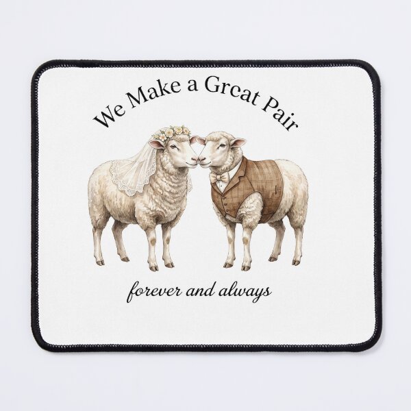 Item preview, Sheep Wedding Couple designed and sold by Roy & Tiffany.
