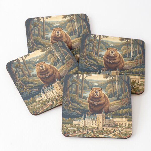 Item preview, Vintage Loire Valley Beaver Travel Art designed and sold by ZUMERI.