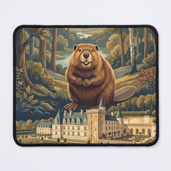 Item preview, Vintage Loire Valley Beaver Travel Art designed and sold by ZUMERI.