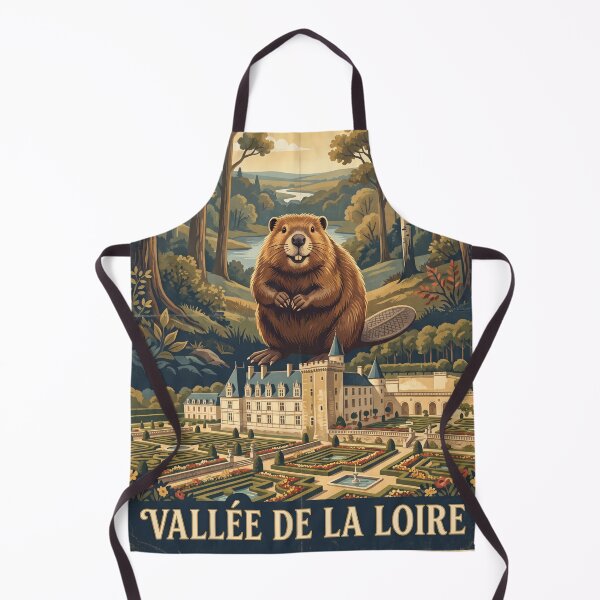Item preview, Vintage Loire Valley Beaver Travel Art designed and sold by ZUMERI.