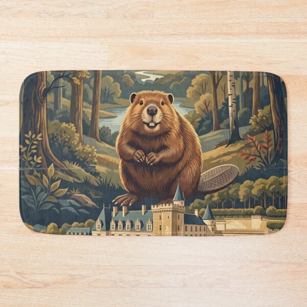 Item preview, Vintage Loire Valley Beaver Travel Art designed and sold by ZUMERI.