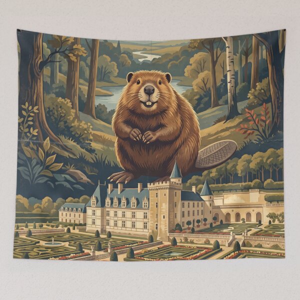 Item preview, Vintage Loire Valley Beaver Travel Art designed and sold by ZUMERI.