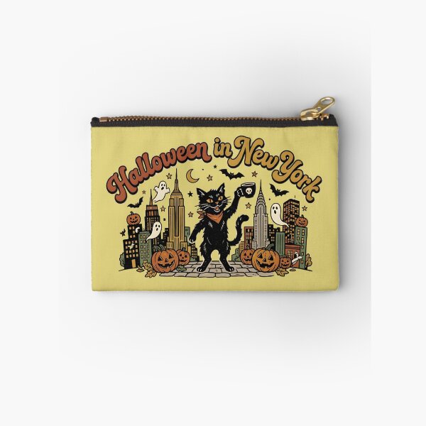 Item preview, Halloween in New York - Black cat with spooky coffee designed and sold by ParadoxParadox.