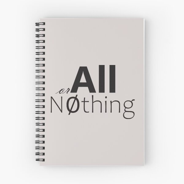 Item preview, All or Nothing, Null Math Symbol, Inspirational Words designed and sold by WD-Artist.