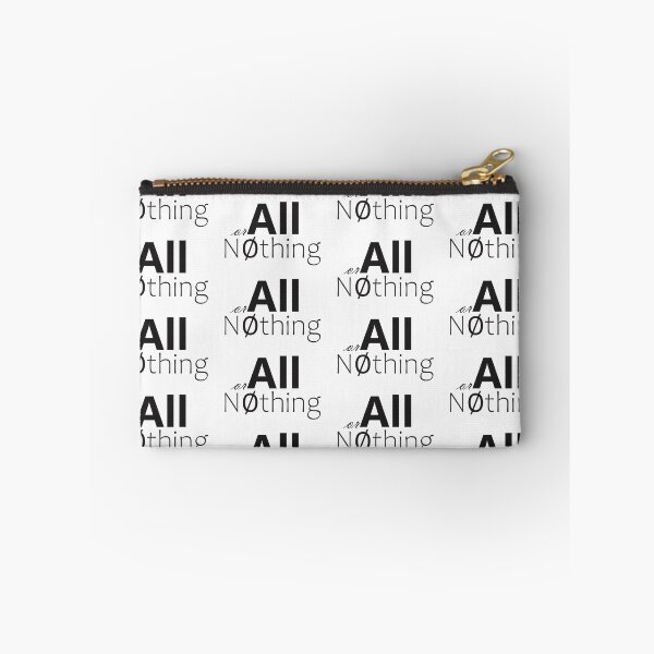 Item preview, All or Nothing, Null Math Symbol, Inspirational Words designed and sold by WD-Artist.