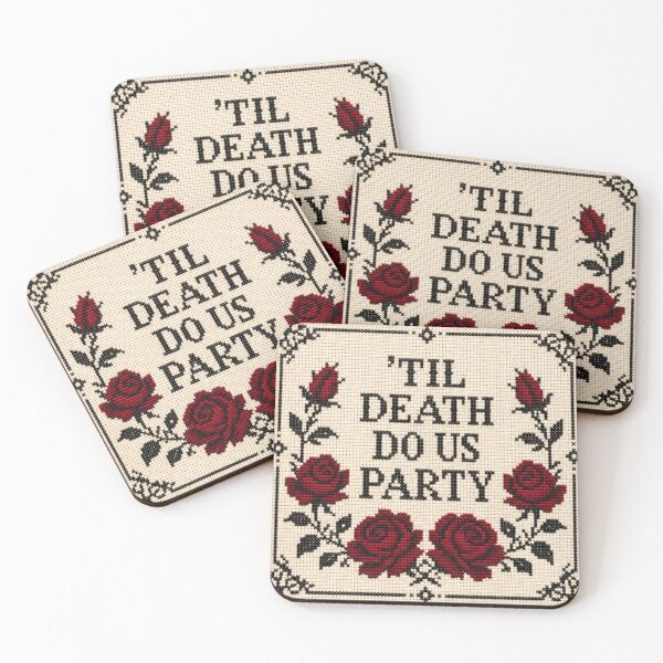 Item preview, 'Til Death Do Us Party Cross Stitch designed and sold by popdaydreams.
