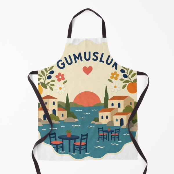 Item preview, Gumusluk Turkey Travel Souvenir Modern Folk Art designed and sold by VisualArtsOasis.