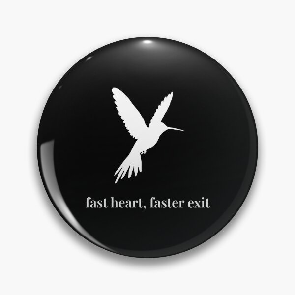 Item preview, Fast Heart, Faster Exit – Minimalist Hummingbird Silhouette designed and sold by Soulink-Studio.