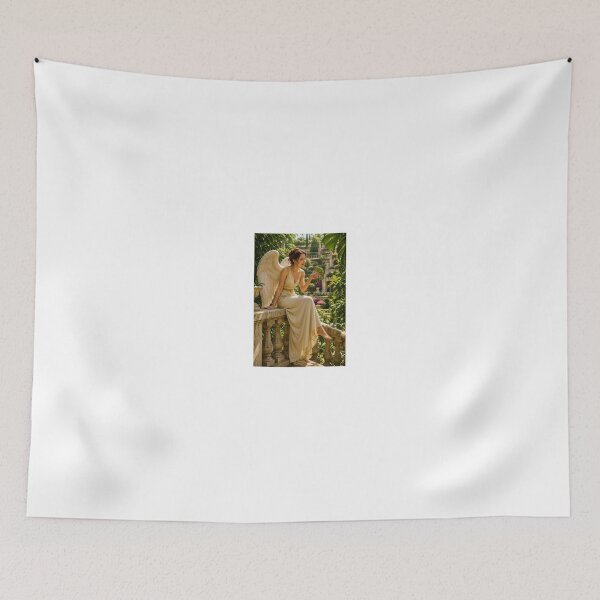 Item preview, Angel with green chameleons in garden designed and sold by CathryneDelamort.