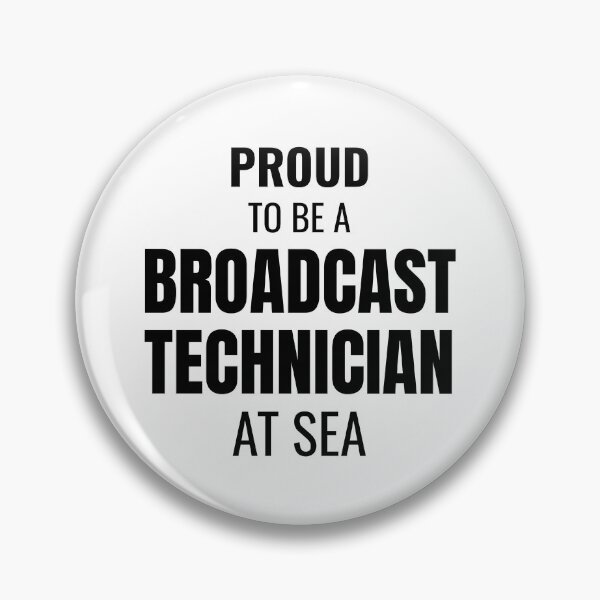 Item preview, Proud to be a Broadcast Technician at Sea (Black) designed and sold by ShipCrewNation.