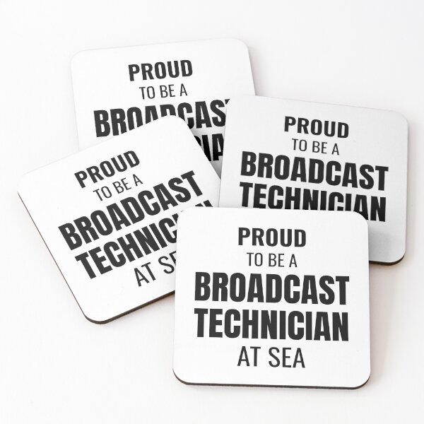 Item preview, Proud to be a Broadcast Technician at Sea (Black) designed and sold by ShipCrewNation.