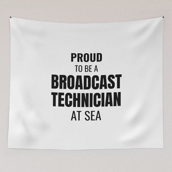 Item preview, Proud to be a Broadcast Technician at Sea (Black) designed and sold by ShipCrewNation.