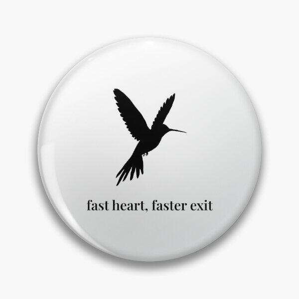 Item preview, Copy of Fast Heart, Faster Exit – Minimalist Hummingbird Silhouette designed and sold by Soulink-Studio.