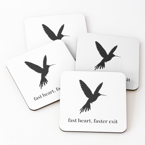 Item preview, Copy of Fast Heart, Faster Exit – Minimalist Hummingbird Silhouette designed and sold by Soulink-Studio.