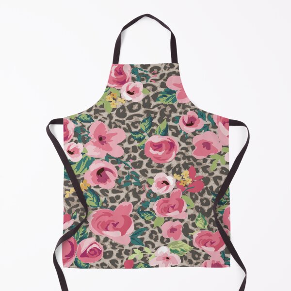 Item preview, Vintage Pink Roses Leopard Pattern designed and sold by Johnnies.