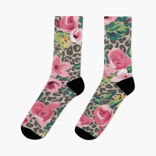 Item preview, Vintage Pink Roses Leopard Pattern designed and sold by Johnnies.