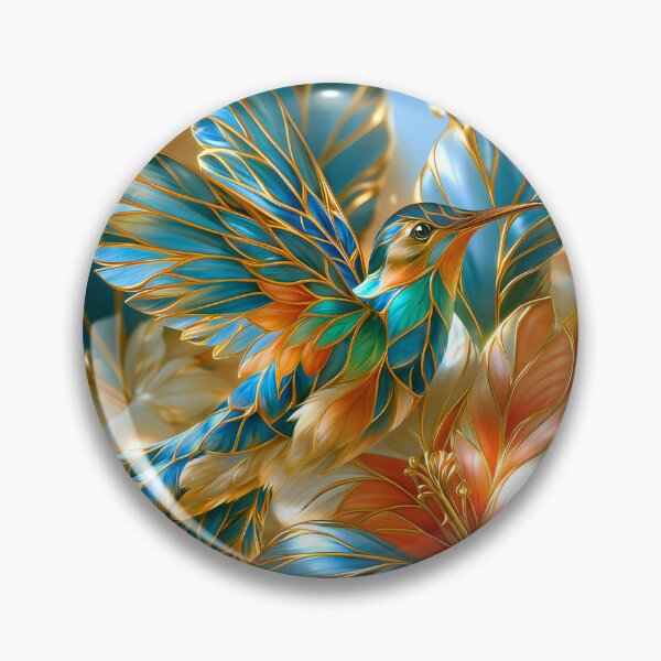 Item preview, Hummingbird and Flowers Botanical Art designed and sold by MargaretWiktor.