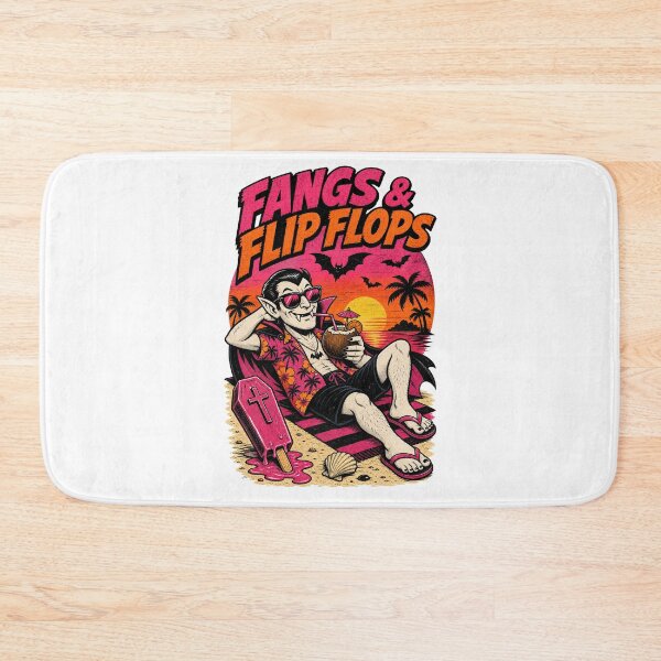 Item preview, Fangs & Flip Flops Tropical Vampire Summer Halloween designed and sold by Simon-art-land.