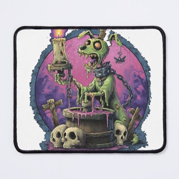 Item preview, Toxic Green Zombie Hound Candlelight Dark Fantasy Graphic designed and sold by TOCOCLAWS.