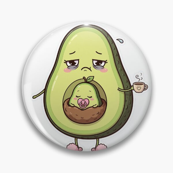 Artikelvorschau, Erschöpfte Avocado-Mama mit Baby-Kern – Lustiges Leben einer erschöpften Avocado-Kaffee-Mama entworfen und verkauft von PrettyCrypt.