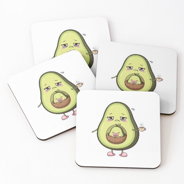 Item preview, Tired Avocado Mom With Baby Pit - Funny Exhausted Avocado Coffee Mom Life designed and sold by PrettyCrypt.