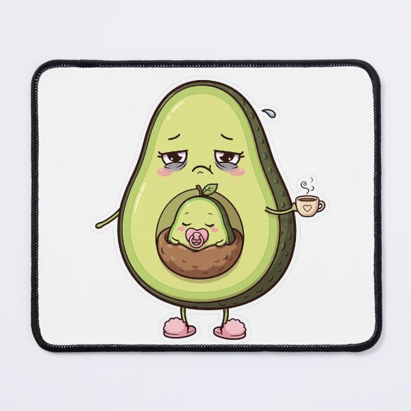Item preview, Tired Avocado Mom With Baby Pit - Funny Exhausted Avocado Coffee Mom Life designed and sold by PrettyCrypt.