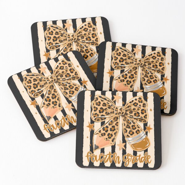Item preview, Leopard 4Th Grade Bow Floral Back To School Teachers designed and sold by JamesCrArt.
