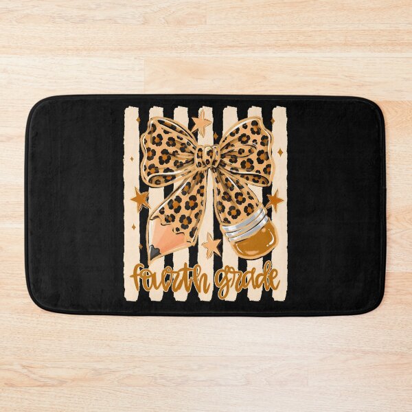 Item preview, Leopard 4Th Grade Bow Floral Back To School Teachers designed and sold by JamesCrArt.